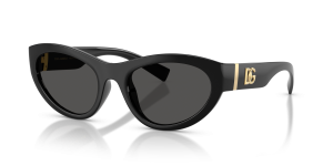 แว่นกันแดด Dolce & Gabbana DG6207-501/87 Black Dark Grey