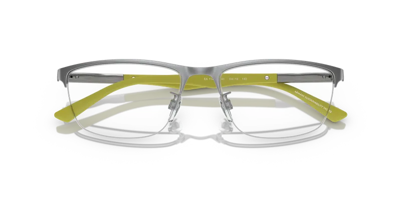 แว่นสายตา Emporio Armani EA1142-3045 ระยะใกล้หน้ากรอบเงินด้านแบบครึ่งขอบ
