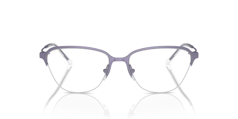 แว่นสายตา Emporio Armani EA1161-3383 ด้านหน้าครึ่งขอบทรงเรขาคณิตไลแลคประกาย