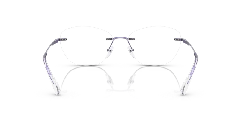 แว่นสายตา Emporio Armani EA1167-3383 ด้านหลังแสดงแป้นจมูกปรับได้ของกรอบไร้ขอบ