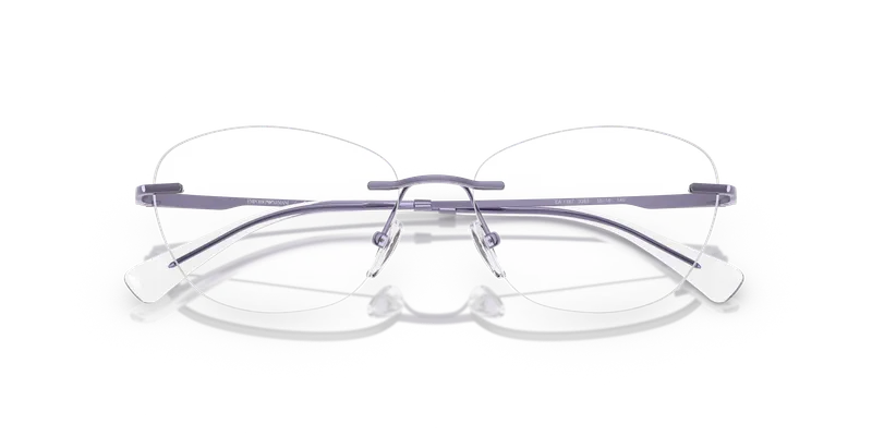 แว่นสายตา Emporio Armani EA1167-3383 ระยะใกล้ชิ้นส่วนโลหะสีม่วงเมทัลลิกผิวเงา