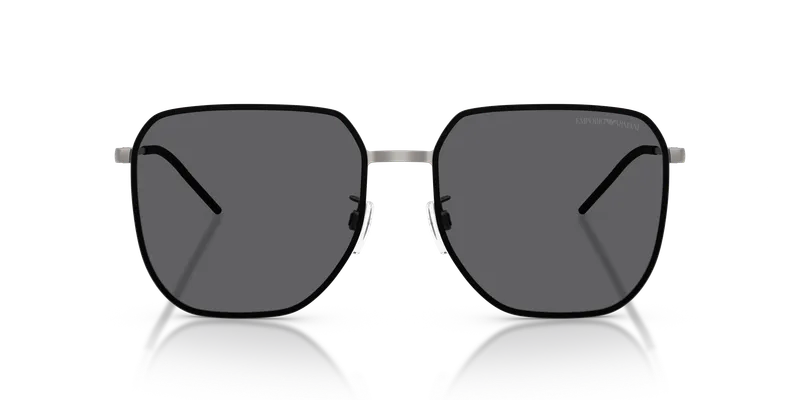 แว่นกันแดด Emporio Armani EA2135D-300381 ด้านหน้าสี่เหลี่ยมจัตุรัสกันเมทัลด้านเลนส์เทา