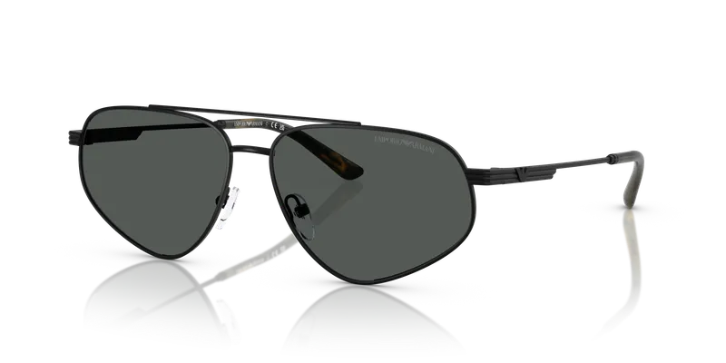 แว่นกันแดด Emporio Armani EA2156-300187 ดำด้านโลหะ เลนส์เทาเข้ม สำหรับผู้ชาย