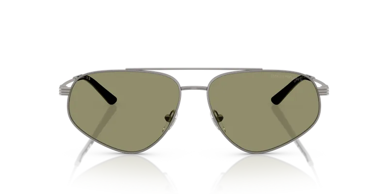 แว่นกันแดด Emporio Armani EA2156-30032A กันเมทัลด้านทรงนักบิน เลนส์เขียว มุมหน้า