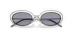แว่นกันแดด Emporio Armani EA2160-301080 Shiny Gunmetal Blue แว่นกันแดด Emporio Armani EA2160-301080 กันเมทัลประกาย รายละเอียดเลนส์น้ำเงินระยะใกล้