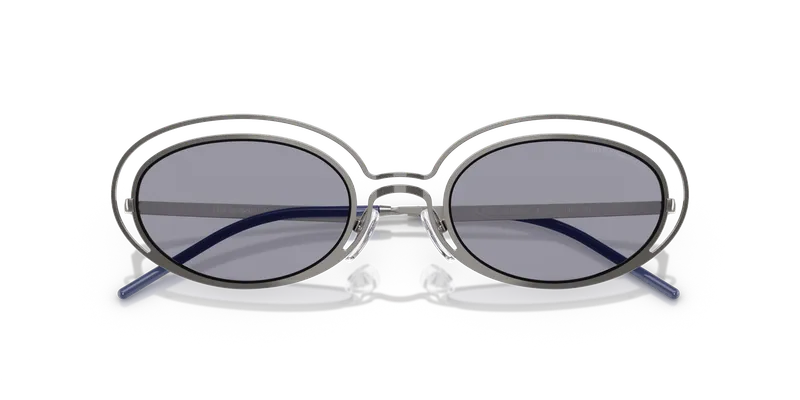 แว่นกันแดด Emporio Armani EA2160-301080 กันเมทัลประกาย รายละเอียดเลนส์น้ำเงินระยะใกล้