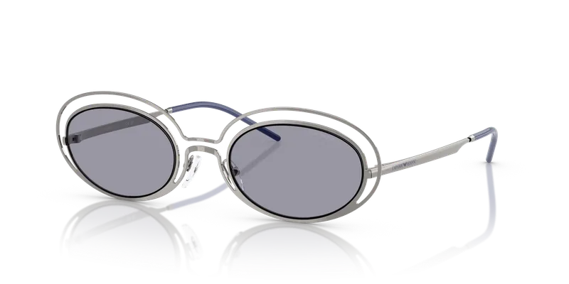 แว่นกันแดด Emporio Armani EA2160-301080 Shiny Gunmetal Blue แว่นกันแดด Emporio Armani EA2160-301080 กันเมทัลประกายเต็มขอบ เลนส์น้ำเงิน สำหรับผู้หญิง