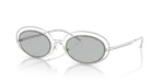 แว่นกันแดด Emporio Armani EA2160-301587 Shiny Silver Light Grey แว่นกันแดด Emporio Armani EA2160-301587 เงินประกายเต็มขอบ เลนส์เทาอ่อน ผู้หญิง