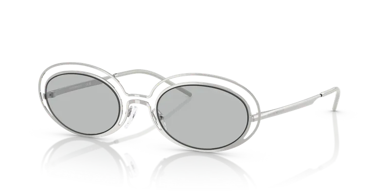 แว่นกันแดด Emporio Armani EA2160-301587 Shiny Silver Light Grey แว่นกันแดด Emporio Armani EA2160-301587 เงินประกายเต็มขอบ เลนส์เทาอ่อน ผู้หญิง