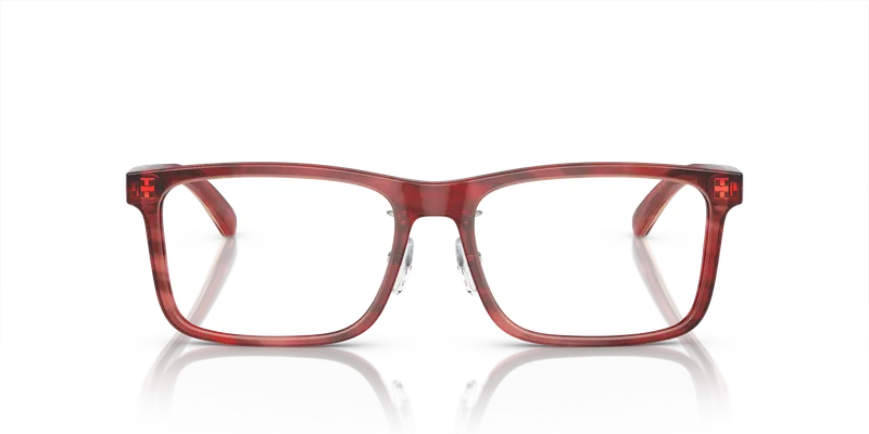 แว่นสายตา Emporio Armani EA3227F-6053 ด้านหน้าทรงหมอนบอร์โดซ์กับท็อปเทาควันบุหรี่
