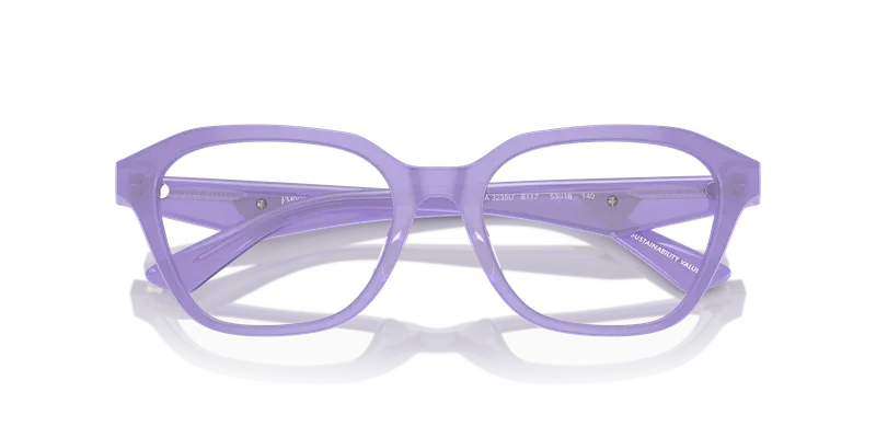 แว่นสายตา Emporio Armani EA3235U-6117 ม่วงโอปอลประกาย ผิวขัดเงาหน้ากรอบระยะใกล้