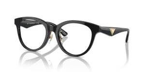 แว่นสายตา Emporio Armani EA3236F-5017 มุมเฉียงอะซิเตทดำประกายทรงตาแมวเต็มขอบ ไซซ์ 52