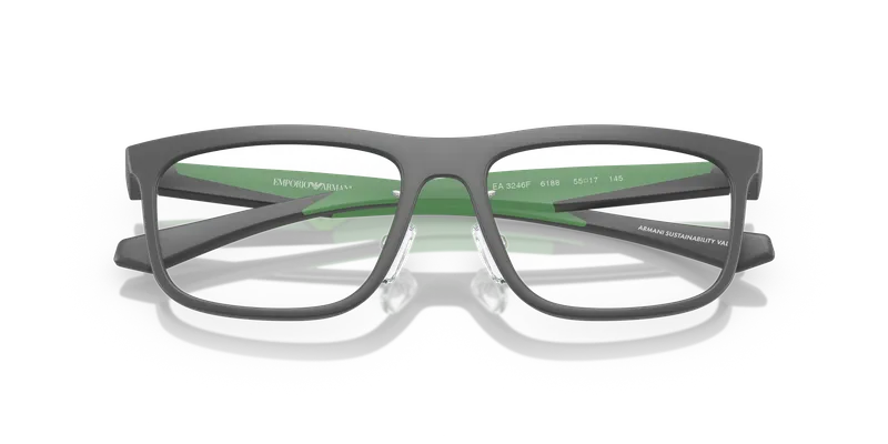 แว่นสายตา Emporio Armani EA3246F-6188 ระยะใกล้หน้ากรอบสีเทาผิวด้าน