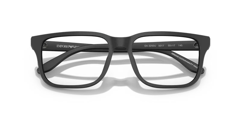 แว่นสายตา Emporio Armani EA3250U-5017 ระยะใกล้หน้าอะซิเตทผิวด้านสีดำ