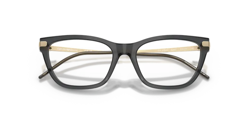 แว่นสายตา Emporio Armani EA3262F-6262 ระยะใกล้หน้าอะซิเตทดำโอปอลผิวขัดเงา