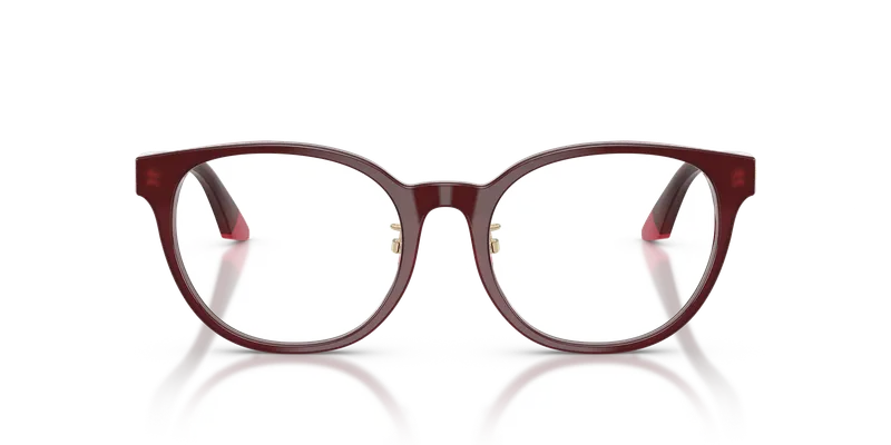 แว่นสายตา Emporio Armani EA3274F-6320 ด้านหน้าทรงกลมบอร์โดโอปอลกับชมพู