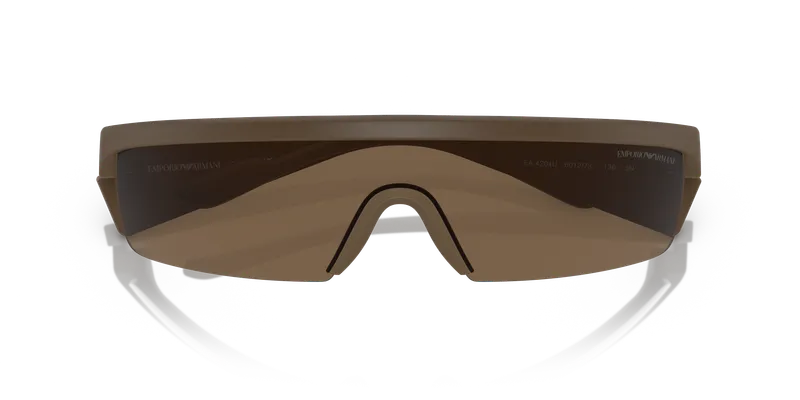 แว่นกันแดด Emporio Armani EA4204U-601273 ระยะใกล้กรอบน้ำตาลด้านกับเลนส์น้ำตาลเข้ม