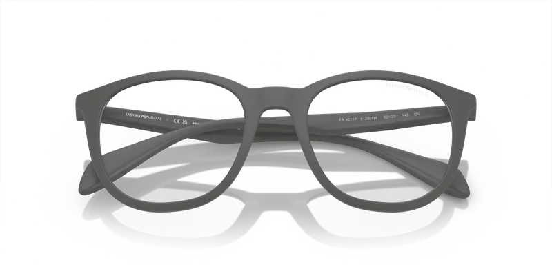 แว่นกันแดด Emporio Armani EA4211F-51261W ระยะใกล้หน้ากรอบเทาด้านและเลนส์ใส