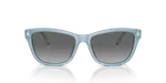 แว่นกันแดด Emporio Armani EA4227U-609611 ด้านหน้าตาแมวอะซูร์โอปอลประกายเลนส์เทาไล่ระดับ