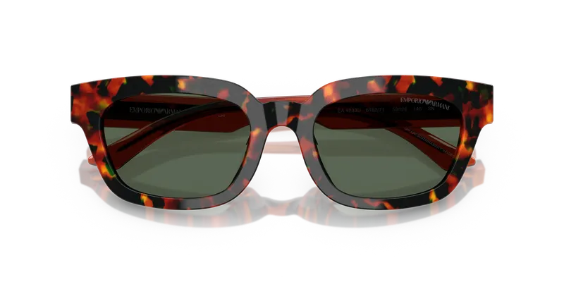 แว่นกันแดด Emporio Armani EA4233U-618271 รายละเอียดหน้ากรอบฮาวานาและเลนส์เขียว