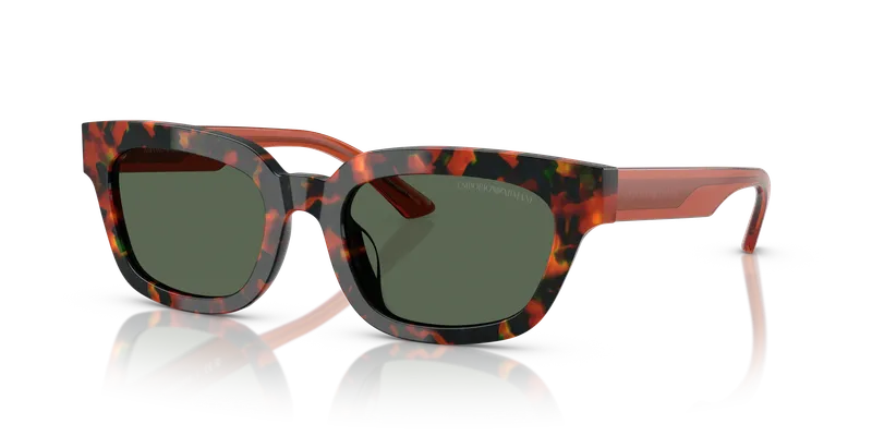 แว่นกันแดด Emporio Armani EA4233U-618271 มุมเฉียง ทรงเรขาคณิตน้ำตาลฮาวานา