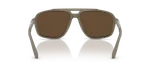แว่นกันแดด Emporio Armani EA4236U-543773 Matte Beige Dark Brown แว่นกันแดด Emporio Armani EA4236U-543773 มุมหลัง โครงเต็มขอบไซซ์ 59