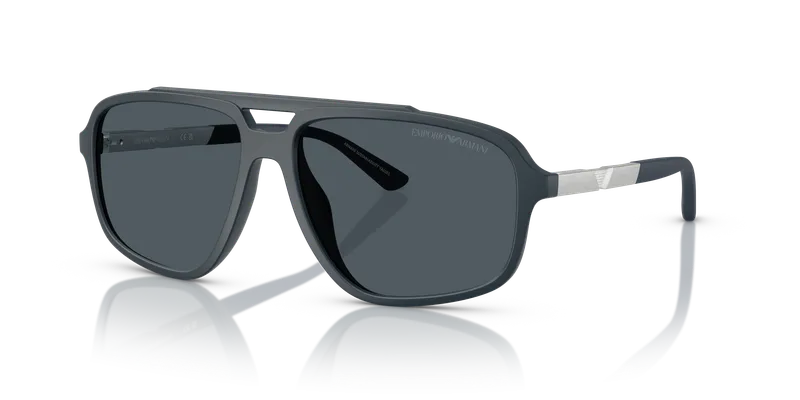 แว่นกันแดด Emporio Armani EA4236U-618987 Dark Blue Dark Blue แว่นกันแดด Emporio Armani EA4236U-618987 มุมเฉียง แว่นทรงนักบินน้ำเงินเข้ม