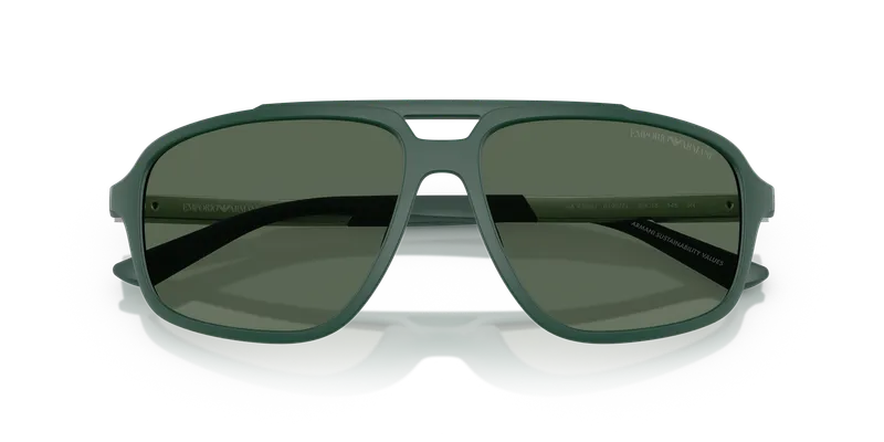 แว่นกันแดด Emporio Armani EA4236U-619071 รายละเอียดกรอบหน้าเขียวเข้มและเลนส์เขียว