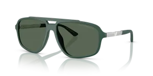 แว่นกันแดด Emporio Armani EA4236U-619071 มุมเฉียง แว่นนักบินเขียวเข้มผิวด้าน