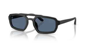 แว่นกันแดด Emporio Armani EA4240U-501787 มุมเฉียง แว่นเรขาคณิตสีดำ