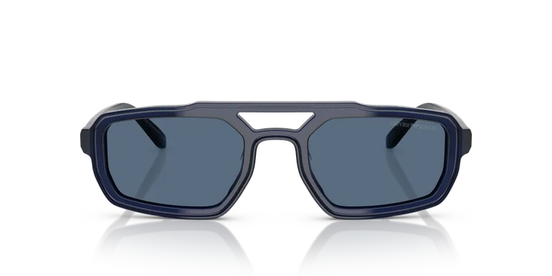 แว่นกันแดด Emporio Armani EA4240U-620180 ด้านหน้า น้ำเงินโอปอลประกายกับเลนส์น้ำเงินเข้ม