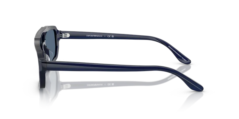 แว่นกันแดด Emporio Armani EA4240U-620180 ด้านข้าง ขาอะซิเตทน้ำเงินโอปอลประกาย