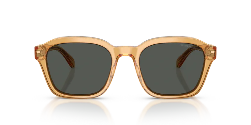Emporio Armani EA4245U-624687 ด้านหน้า สีเหลืองโปร่งใสมันเงา