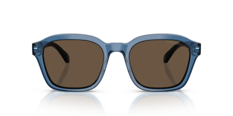 Emporio Armani EA4245U-624787 ด้านหน้า น้ำเงินโปร่งใสประกาย