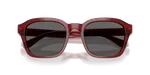 แว่นกันแดด Emporio Armani EA4245U-624887 Shiny Transparent Red Grey Emporio Armani EA4245U-624887 ระยะใกล้ด้านหน้า แดงโปร่งใสประกาย