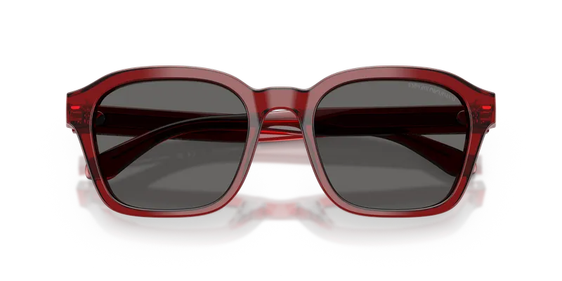 Emporio Armani EA4245U-624887 ระยะใกล้ด้านหน้า แดงโปร่งใสประกาย