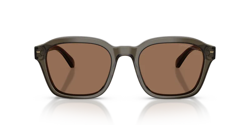 Emporio Armani EA4245U-624973 ด้านหน้า เทาโปร่งใสประกาย