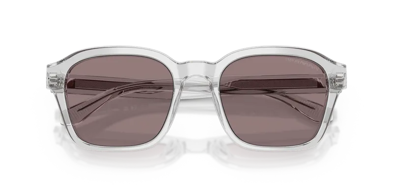 Emporio Armani EA4245U-62507N ระยะใกล้ด้านหน้า Shiny Transparent Crystal