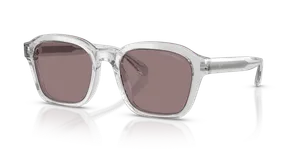 Emporio Armani EA4245U-62507N แว่นกันแดดผู้ชาย Shiny Transparent Crystal มุมเฉียง
