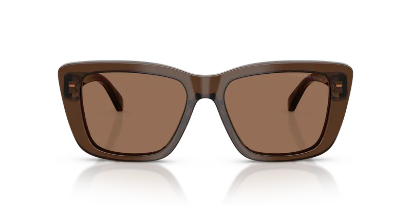 Emporio Armani EA4246U-625173 ด้านหน้า น้ำตาลโปร่งใสประกาย