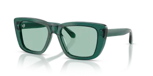 Emporio Armani EA4246U-6252/2 แว่นกันแดดผู้หญิง สีเขียวใสมันเงา มุมเฉียง