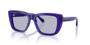 Emporio Armani EA4246U-6253/1 แว่นกันแดดผู้หญิง ม่วงโปร่งใสประกาย มุมเฉียง