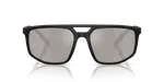 แว่นกันแดด Emporio Armani EA4248U-50016G Matte Black Light Grey Mirror Silver แว่นกันแดด Emporio Armani EA4248U-50016G มุมหน้า ดำด้านและเลนส์เทาอ่อนปรอทอมเงิน