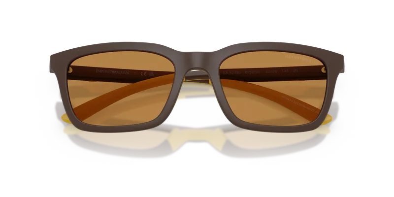 Emporio Armani EA4249U-625893 ระยะใกล้ด้านหน้า น้ำตาลด้าน