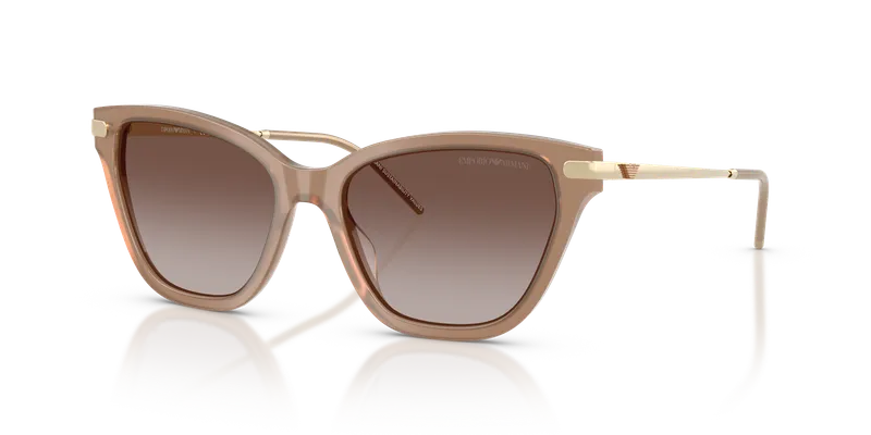Emporio Armani EA4251F-626313 แว่นกันแดดผู้หญิง สีโอปอลทุนดราแวววาว มุมเฉียง