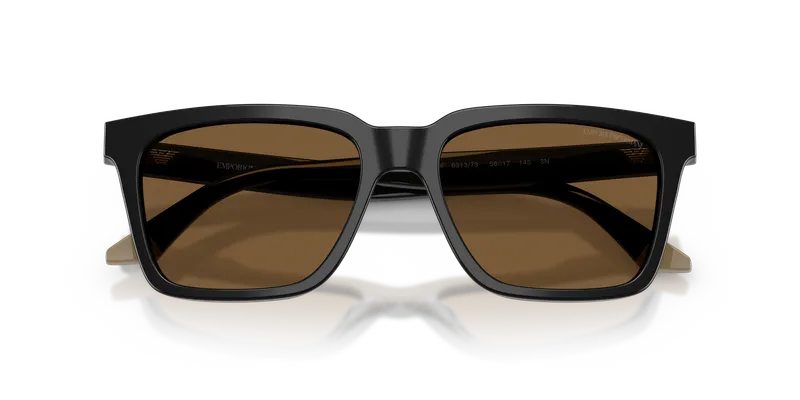 Emporio Armani EA4260F-631373 ระยะใกล้ด้านหน้า ดำ/เบจ