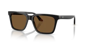 Emporio Armani EA4260F-631373 แว่นกันแดดผู้ชาย ดำ/เบจ มุมเฉียง