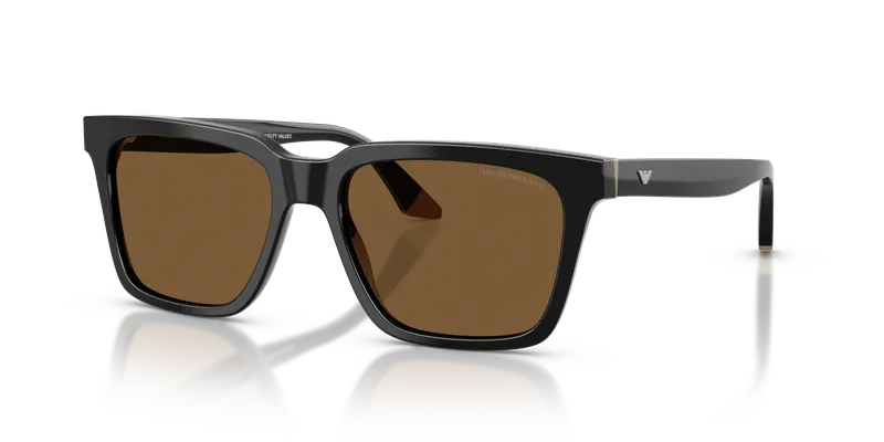Emporio Armani EA4260F-631373 แว่นกันแดดผู้ชาย ดำ/เบจ มุมเฉียง