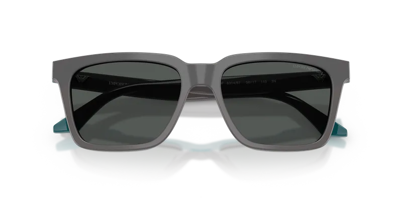 Emporio Armani EA4260F-631487 ระยะใกล้ด้านหน้า สีเทาโอปอล/น้ำเงิน