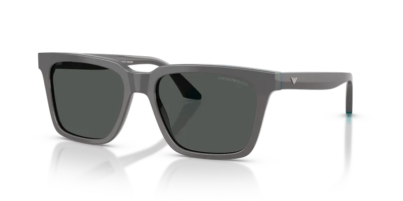 แว่นกันแดด Emporio Armani EA4260F-631487 Opal Grey Blue Dark Grey Emporio Armani EA4260F-631487 แว่นกันแดดผู้ชาย สีเทาโอปอล/น้ำเงิน มุมเฉียง
